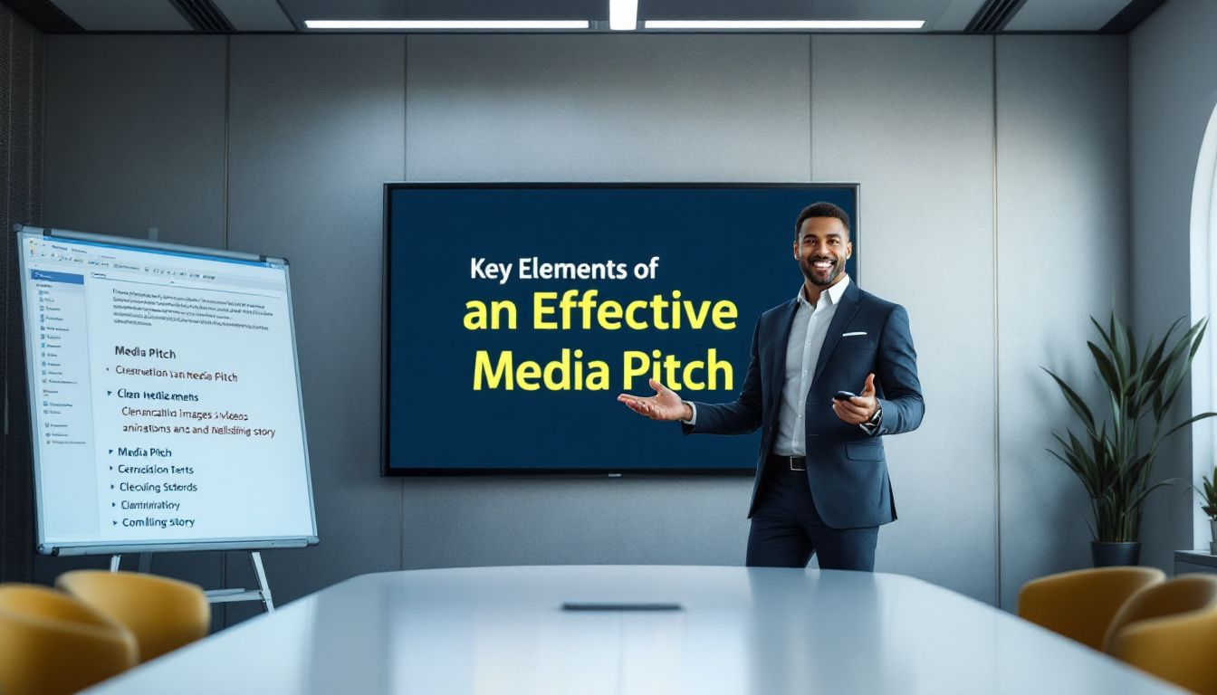 Key elements of an effective media pitch.