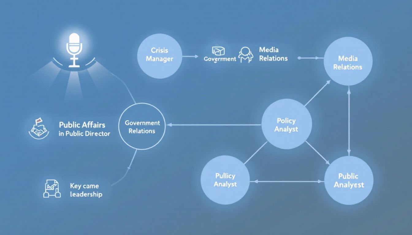 Key positions in public affairs, highlighting various job titles that can be filled.