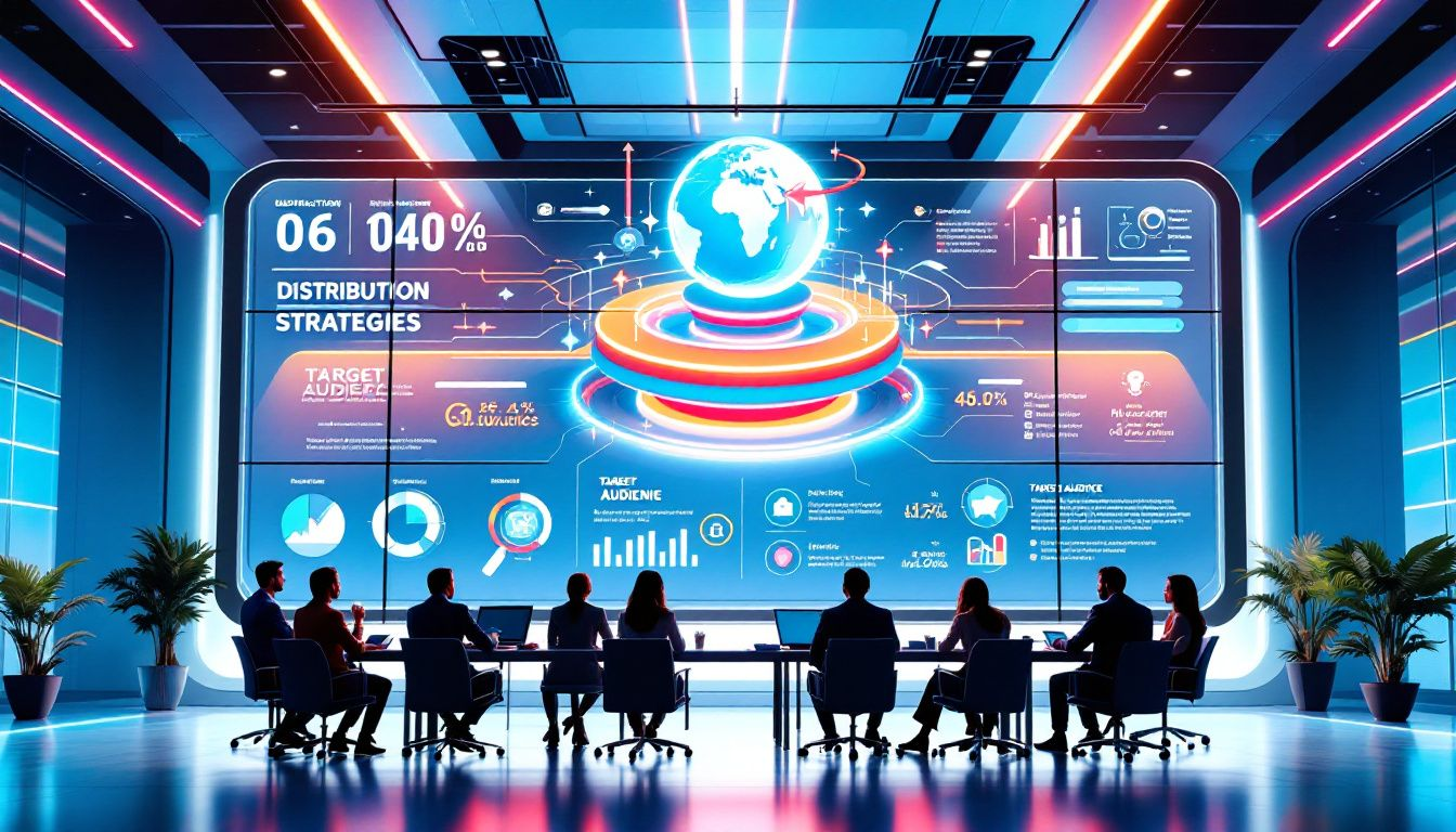 A visual guide on distribution strategies for book press releases and news outlets.