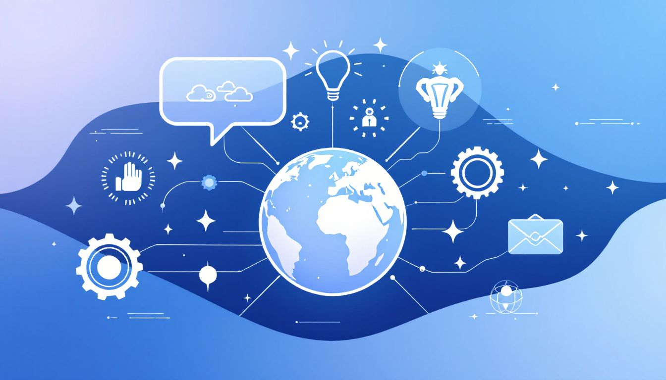 An illustration representing the concept of internal public relations within a company and organization goals