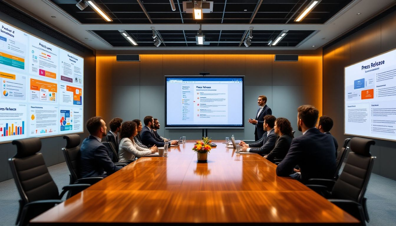 Examples of various press release templates with event announcements and search engine optimization