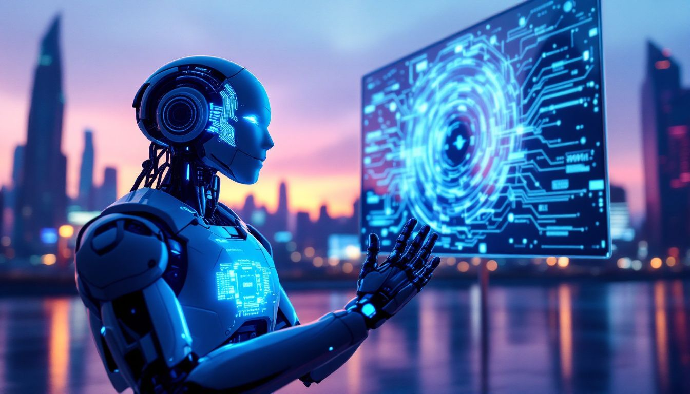 An illustration showcasing the benefits of AI in public relations.