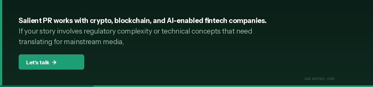 Contact Salient PR for fintech PR services
