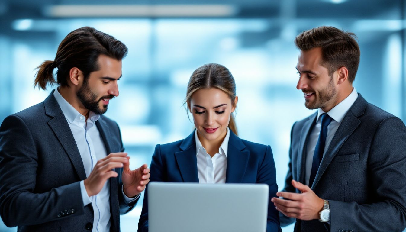 Image of PR professionals engaging with media for effective communication and public opinion