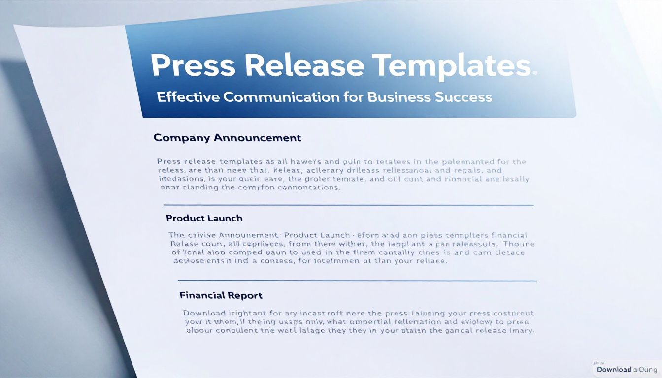 An overview of press release templates.