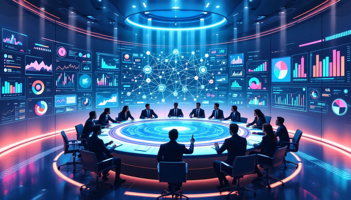 Industry analysts reviewing market trends and insights.