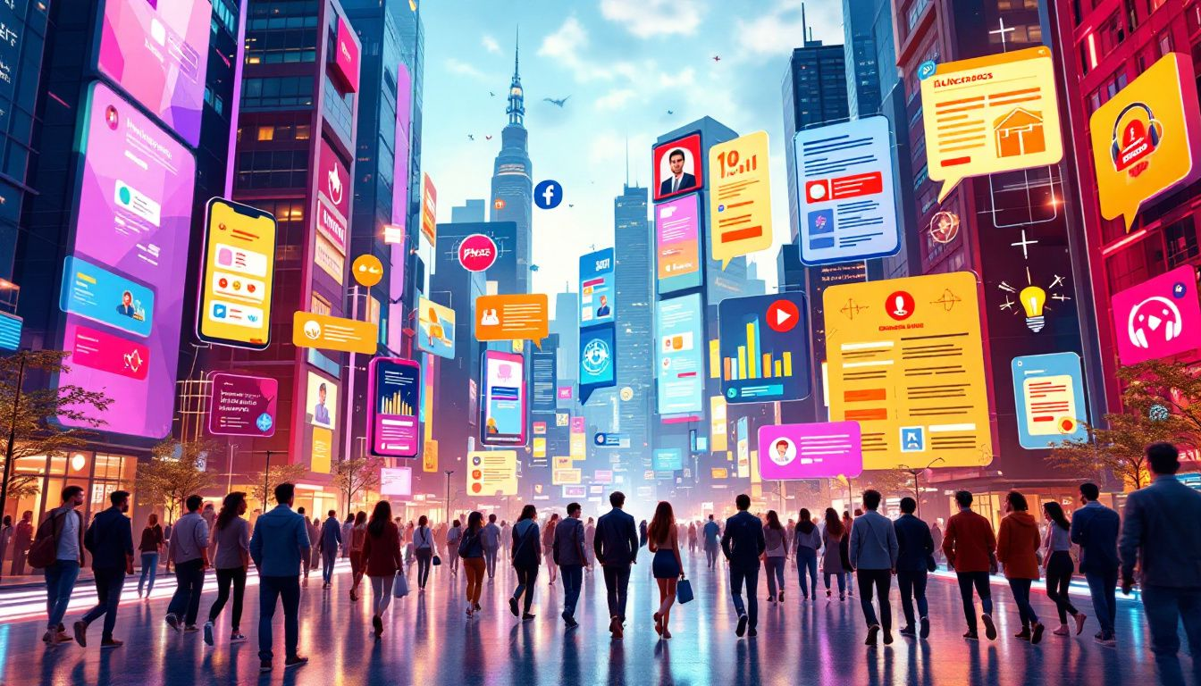 Different types of media used in public relations.