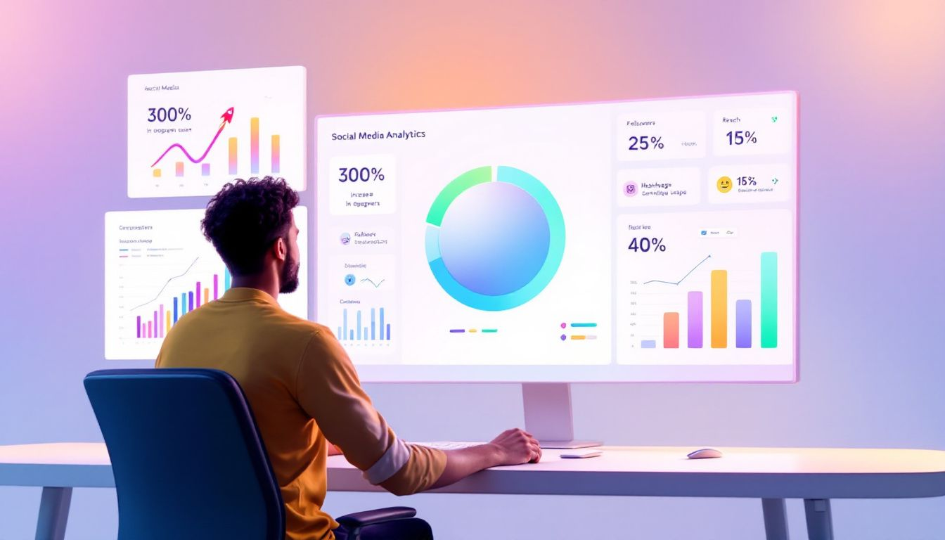 A digital marketing professional analyzing social media metrics related to political campaigns.