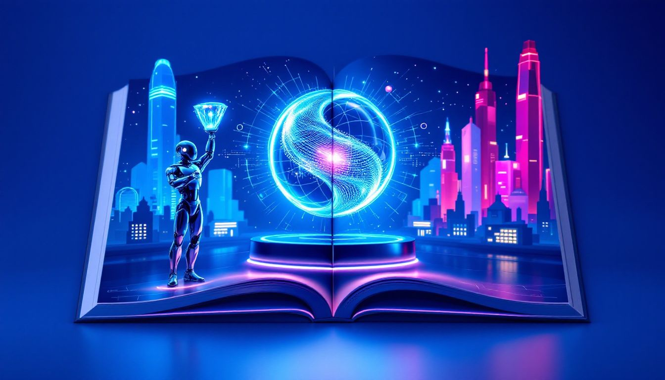 A vibrant celebration of technological innovation showcasing various tech awards.