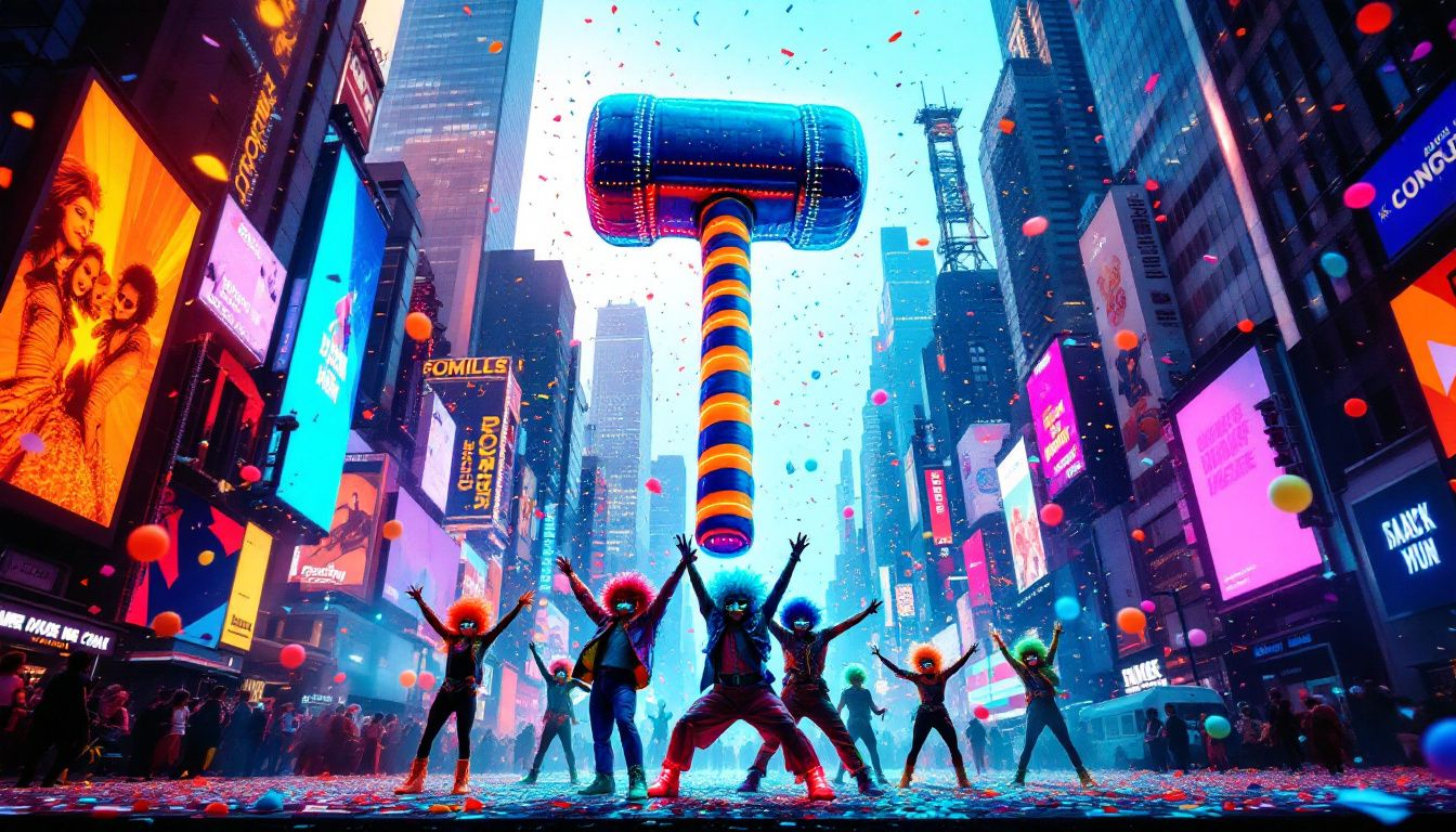 An illustrative example of media coverage showcasing a publicity stunt.