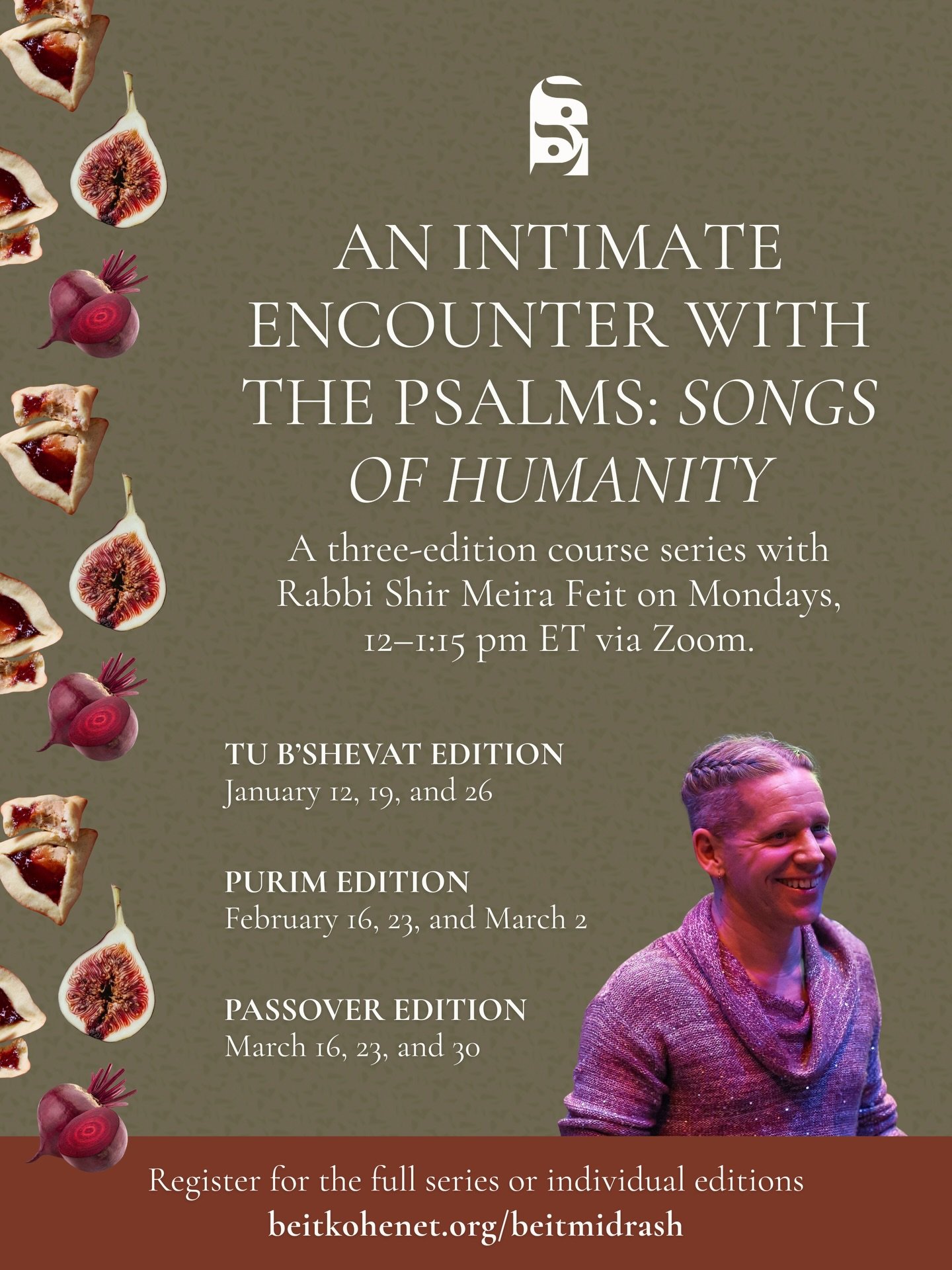 ✦⁣ An Intimate Encounter with the Psalms: Songs of Humanity&mdash;A Three-Edition Course Series with Rabbi Shir Meira Feit | Mondays, January 12-March 30, 12-1:15 pm ET ✦⁣⁣
⁣
The Psalms are sacred poetry that hold the fullness of human experience, sp