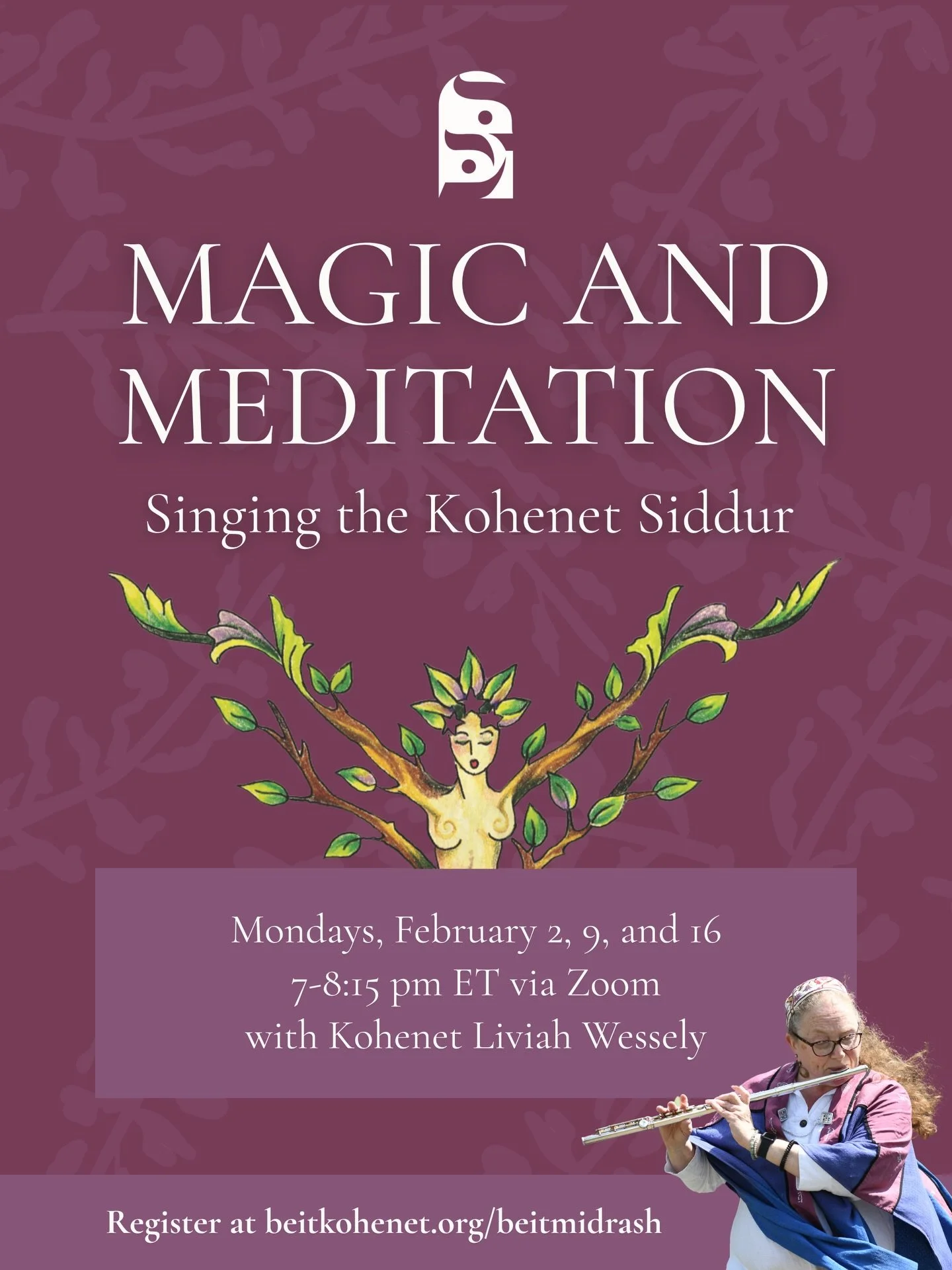 ⁣✦ Magic and Meditation: Singing the Kohenet Siddur with Kohenet Liviah Wessely | Mondays, February 2, 9, and 16, 7-8:15 pm ET ⁣✦

Join Guardian Song Weaver Kohenet Liviah Wessely (@lauriewessely ) for a 3-session course exploring the mysteries avail