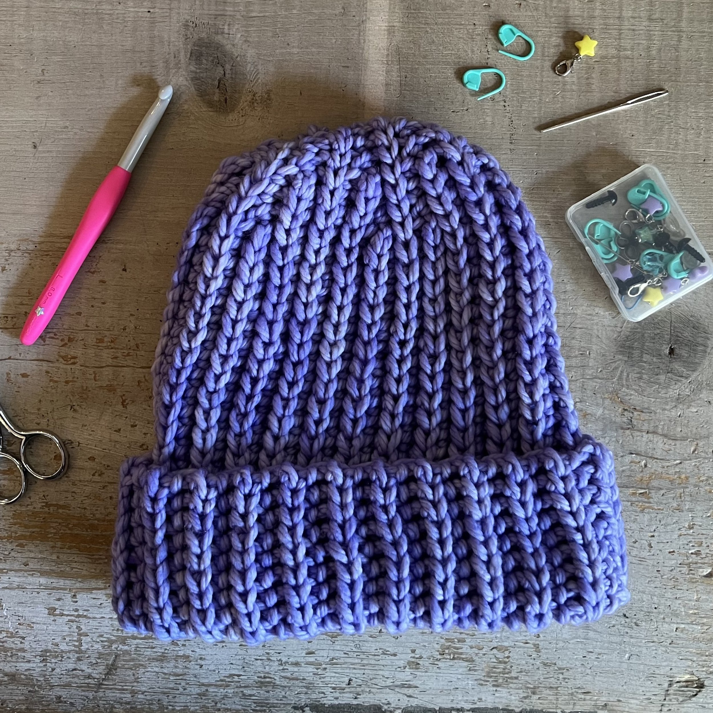 Grizzly Peak Beanie flatlay periwinkle.jpeg
