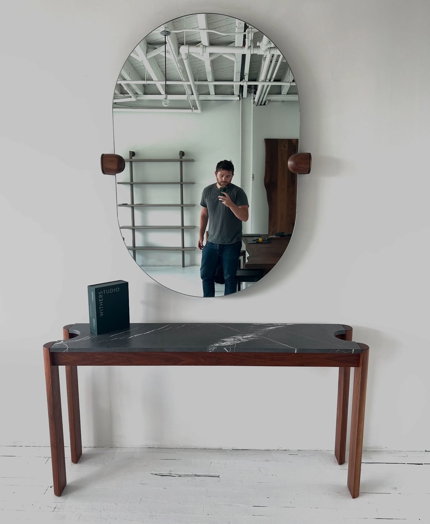 If you ever want to see our work in person we do have a small studio at 87 Richardson Street in Williamsburg. As we are often at our production space we do by appointment showings.  Feel free to email of check out our scheduler online to book a call 