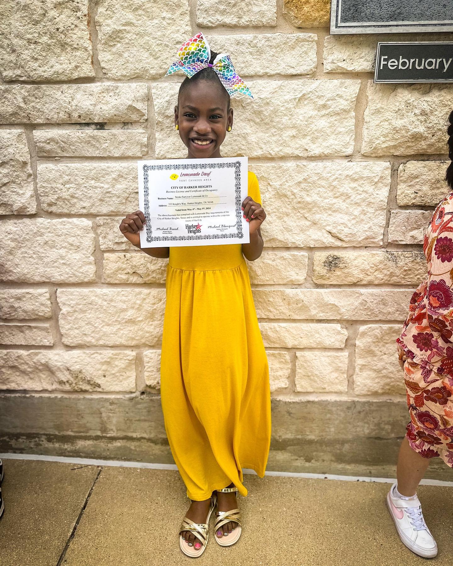 Thank you @harkerheightstx for issuing me &amp; my fellow entrepreneurs an official business license to operate on Lemonade Day! 🍋🪪 
.
.
.
#youthentrepreneur #youthentrepreneurship #lemonadestand #lemonadeday #businesslicense