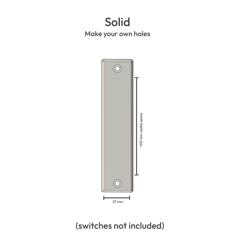 AuxPanel for 1st gen Toyota 4Runner Pickup, solid panel option