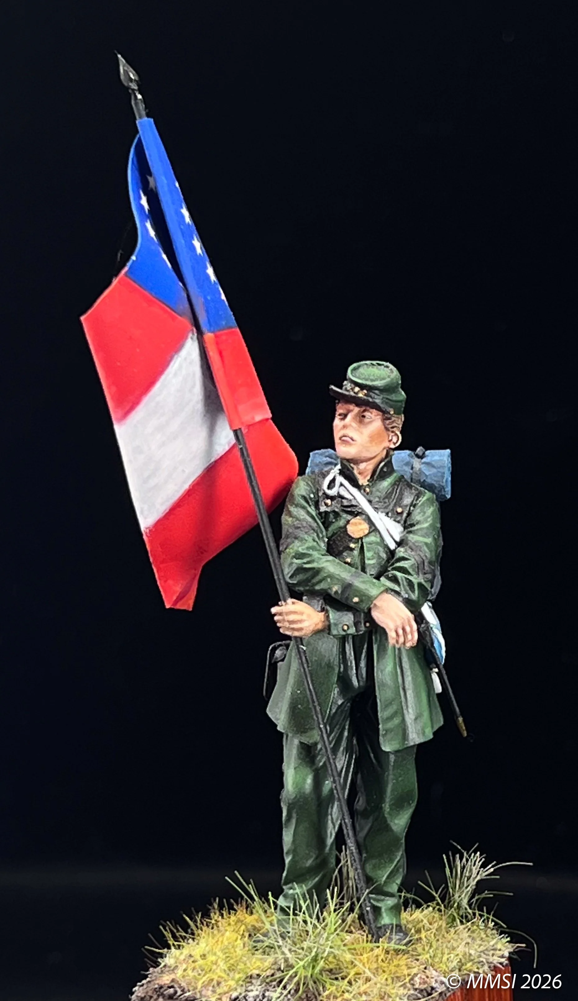 Std. Bearer Muscogee Rifles - David Oswalt 