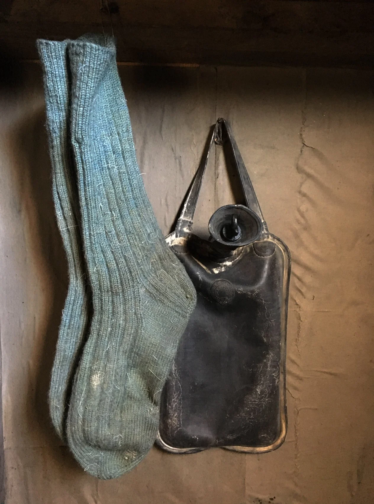 Captain Scott's socks and flask.