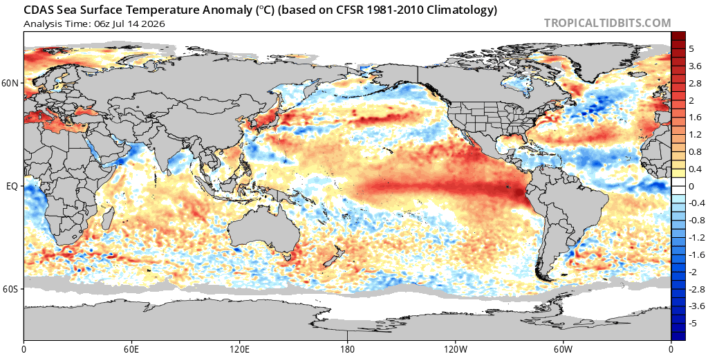 Update on the Strengthening El Niño in 2026