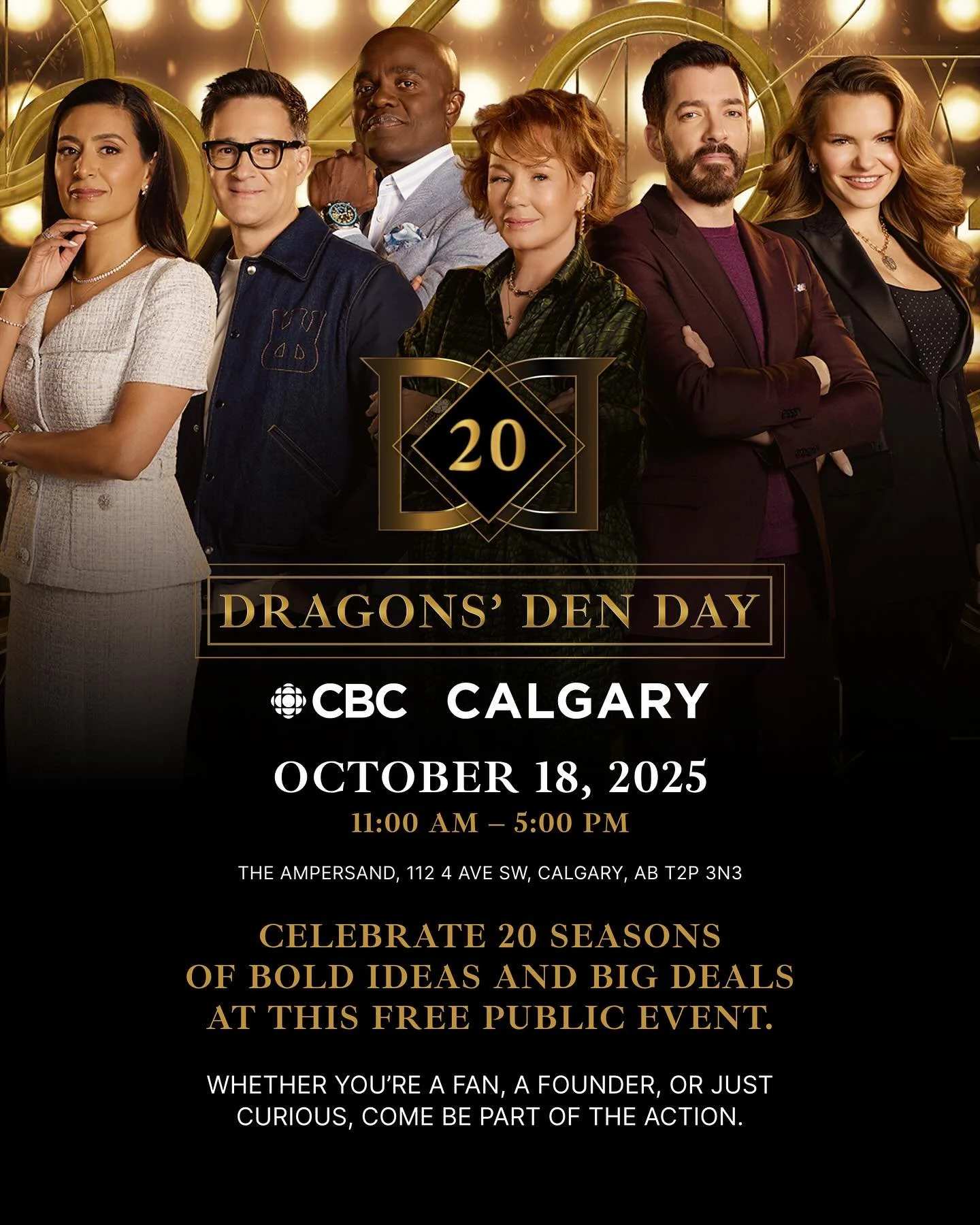 Join us for Dragons&rsquo; Den Day in #yyc 🙌
Saturday, October 18, 2025
11AM &ndash; 5PM

The Ampersand, 112 4 Ave SW, Calgary, AB T2P 3N3

Steve, Dan and Sabrina will be onsite serving up @pomme.md 🍎💦

Many great talks by @arlenedickinson @manjit