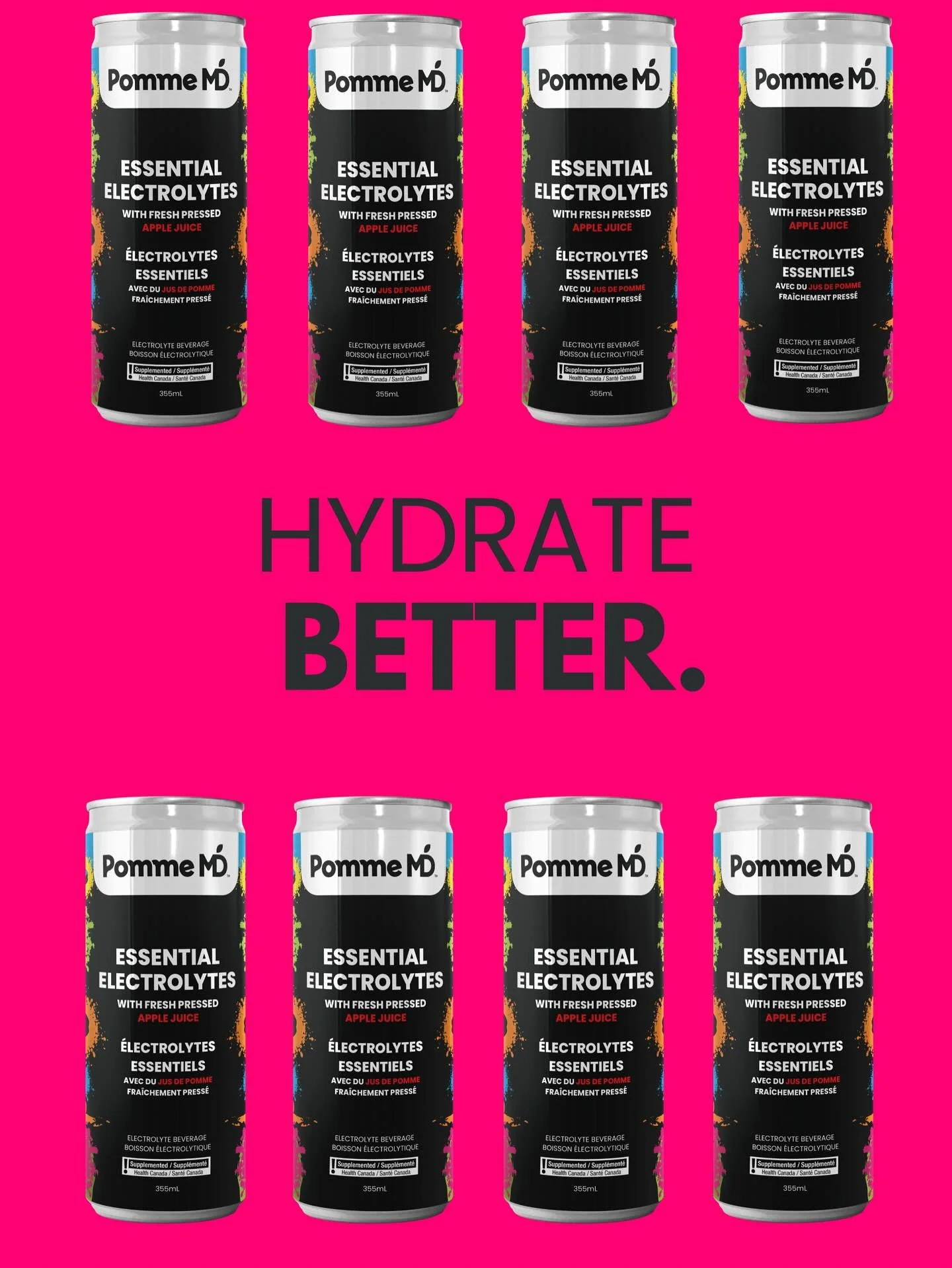 Skip the fillers, additives and dyes. Hydrate Better with PommeMD. Best served cold 😋 

#hydration #hydratebetter #yeg #yeghealth #electrolytes #electrolytebeverage #pommemd #yegbusiness #juice #canada #canadianmade