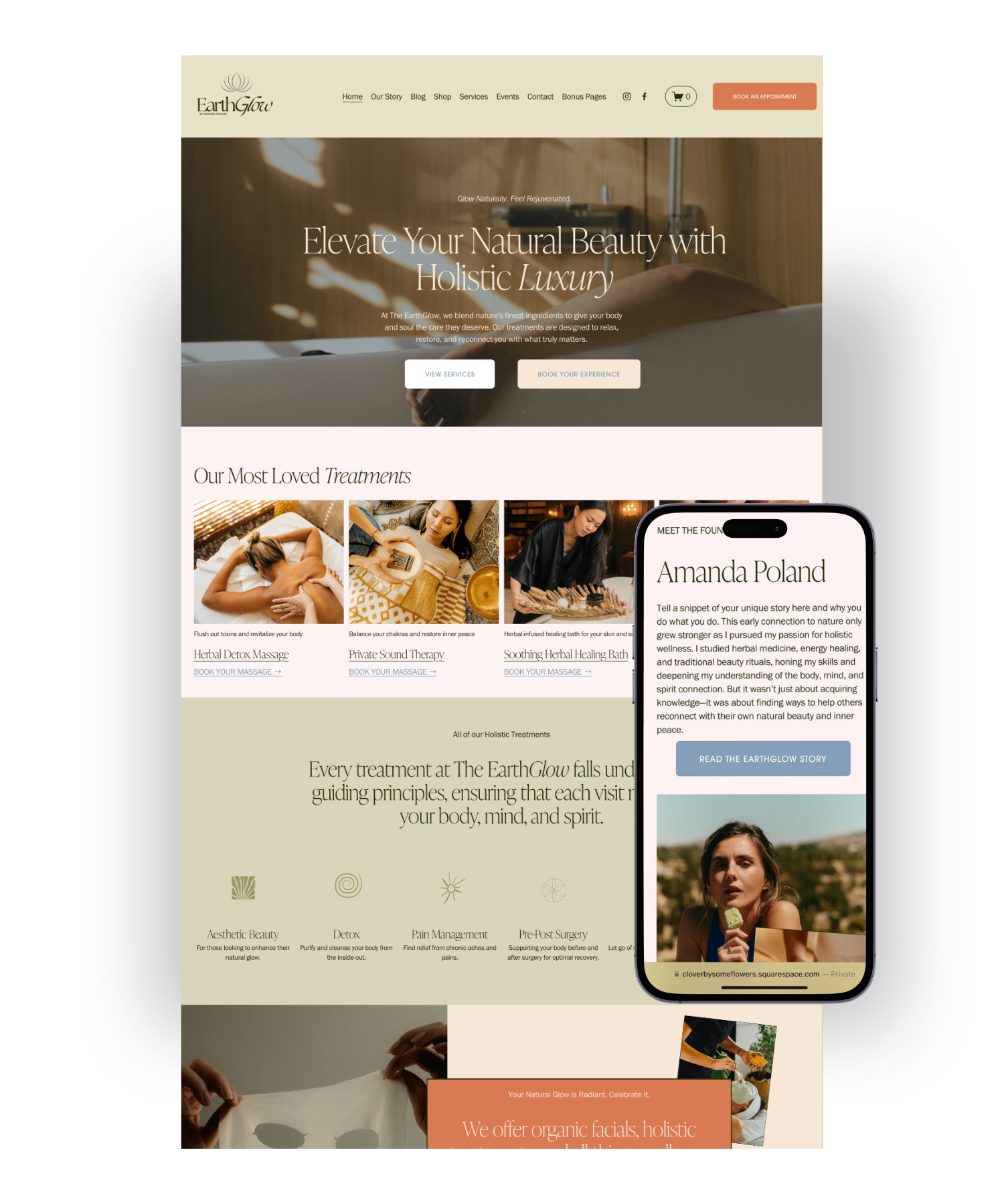 Squarespace Website Business Branding Templates for Entrepreneurs