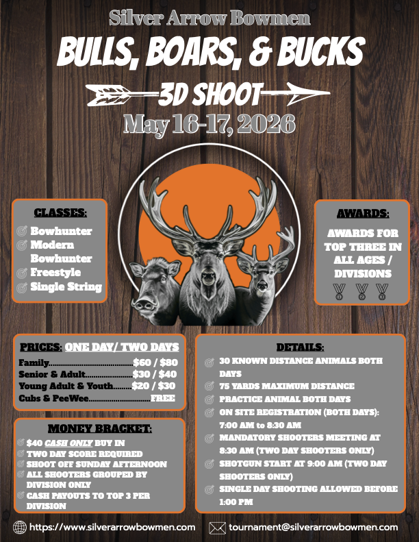 Bulls, Boars, and Bucks 3D shoot May 16th and 17th.png