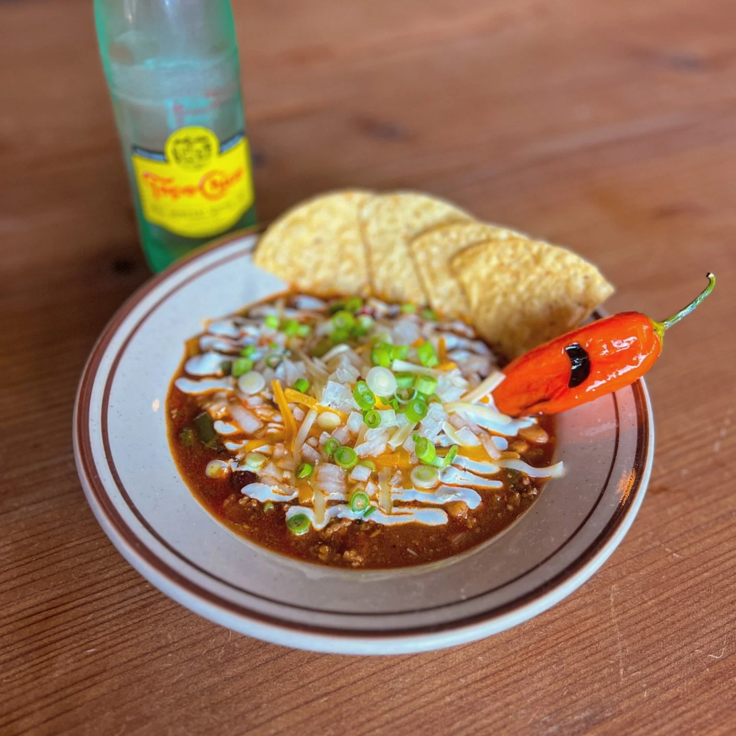 cowboy chili special is back 🌶️🫘 pro tip: order a kids quesadilla on the side for dipping 🔥hot damn 😮&zwj;💨 see you tonight ~ tues-sat 5pm-9pm