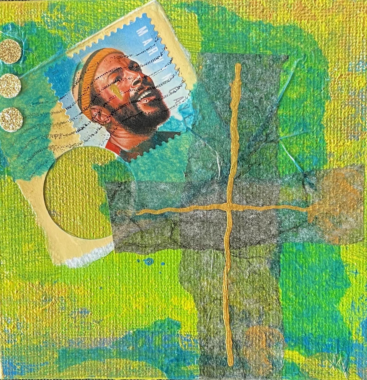 Marvin's Prayer   4 x 4 in   $50. SOLD