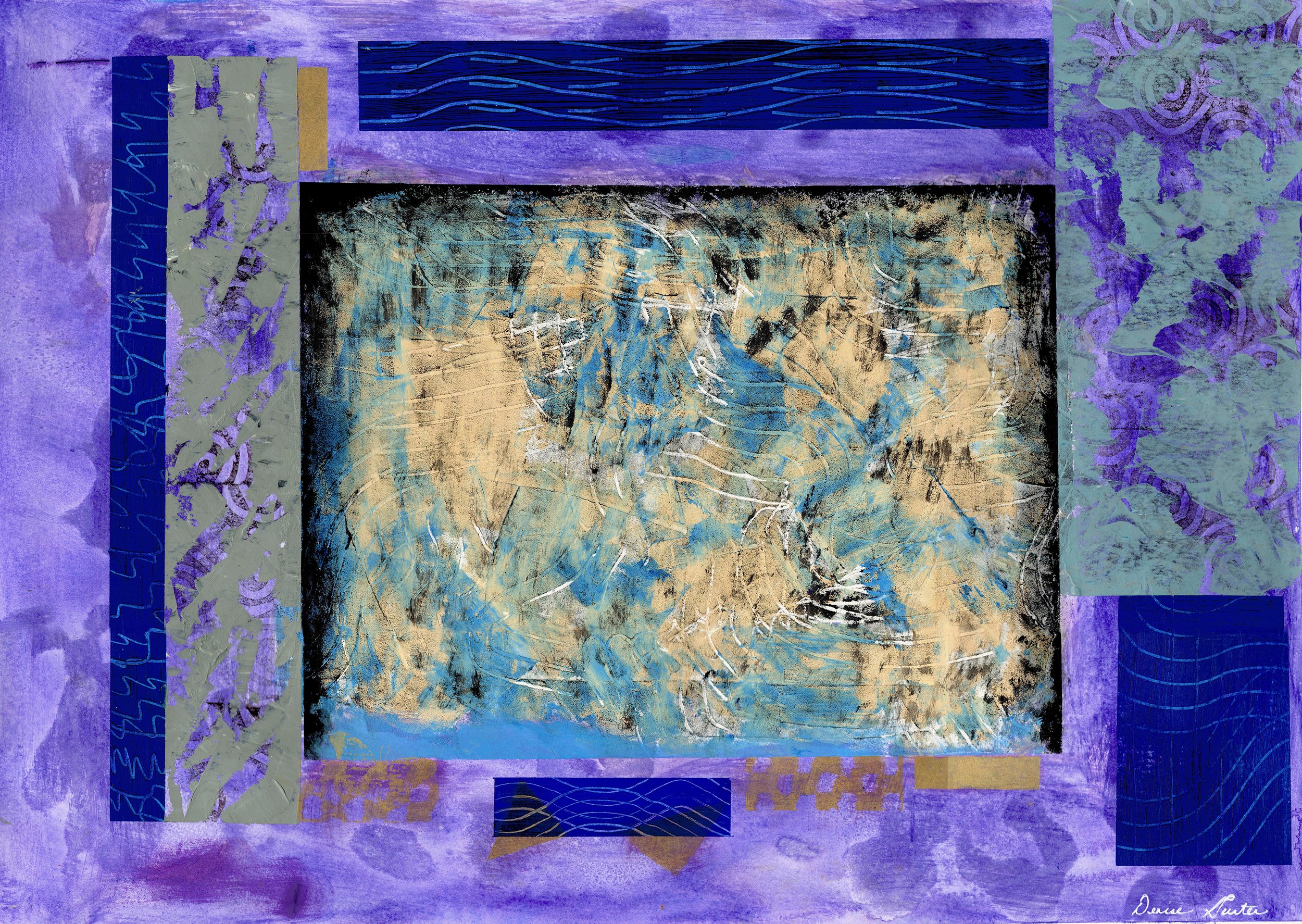 Santa Fe Skies   Acrylic Paint and Ink on Bristol Board 18 x 24 $225
