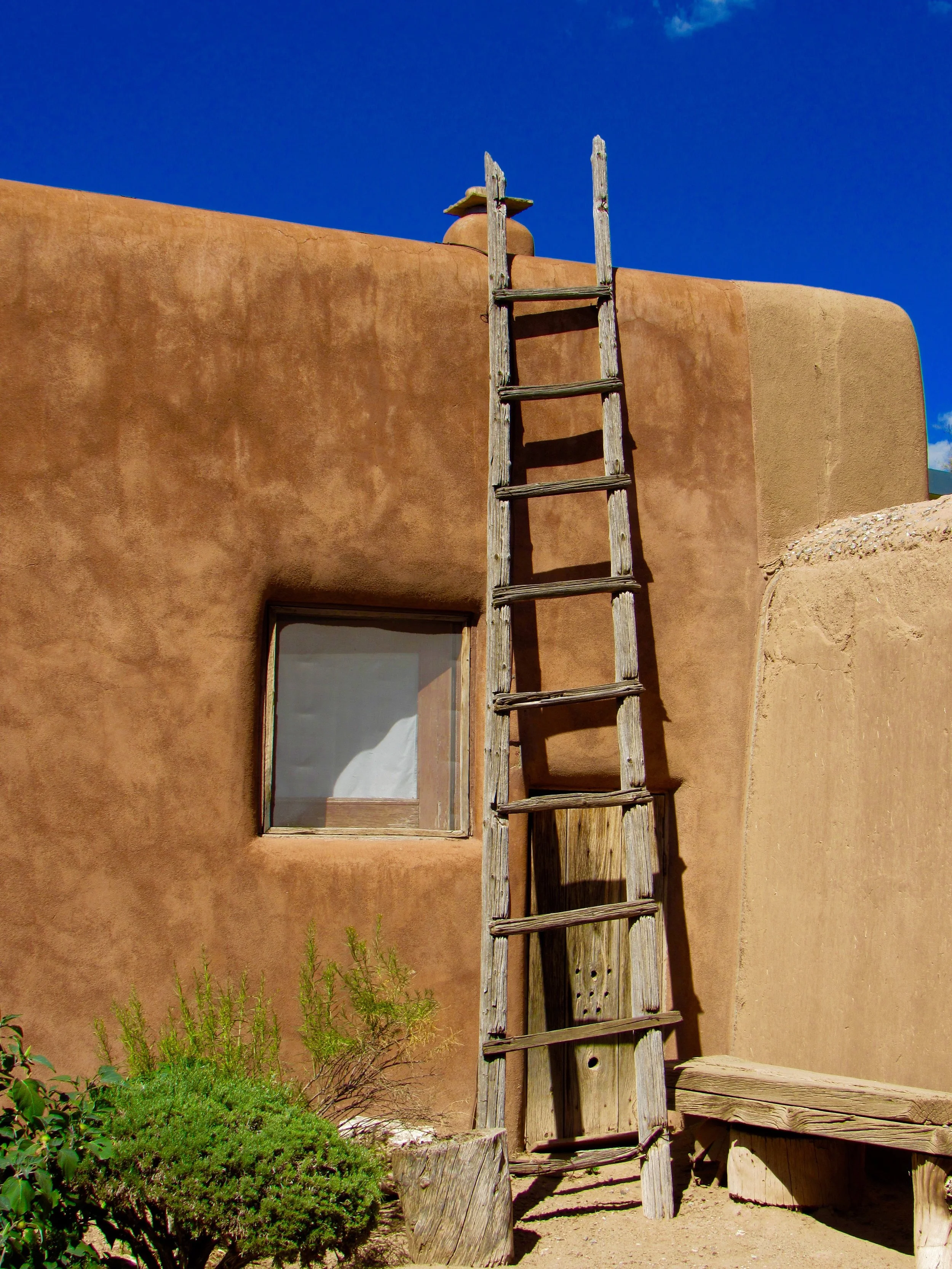 Rooftop Climb @ Georgia O'Keeffe's Home - Metallic Photo 10 x 8 in $225 SOLD *contact for information