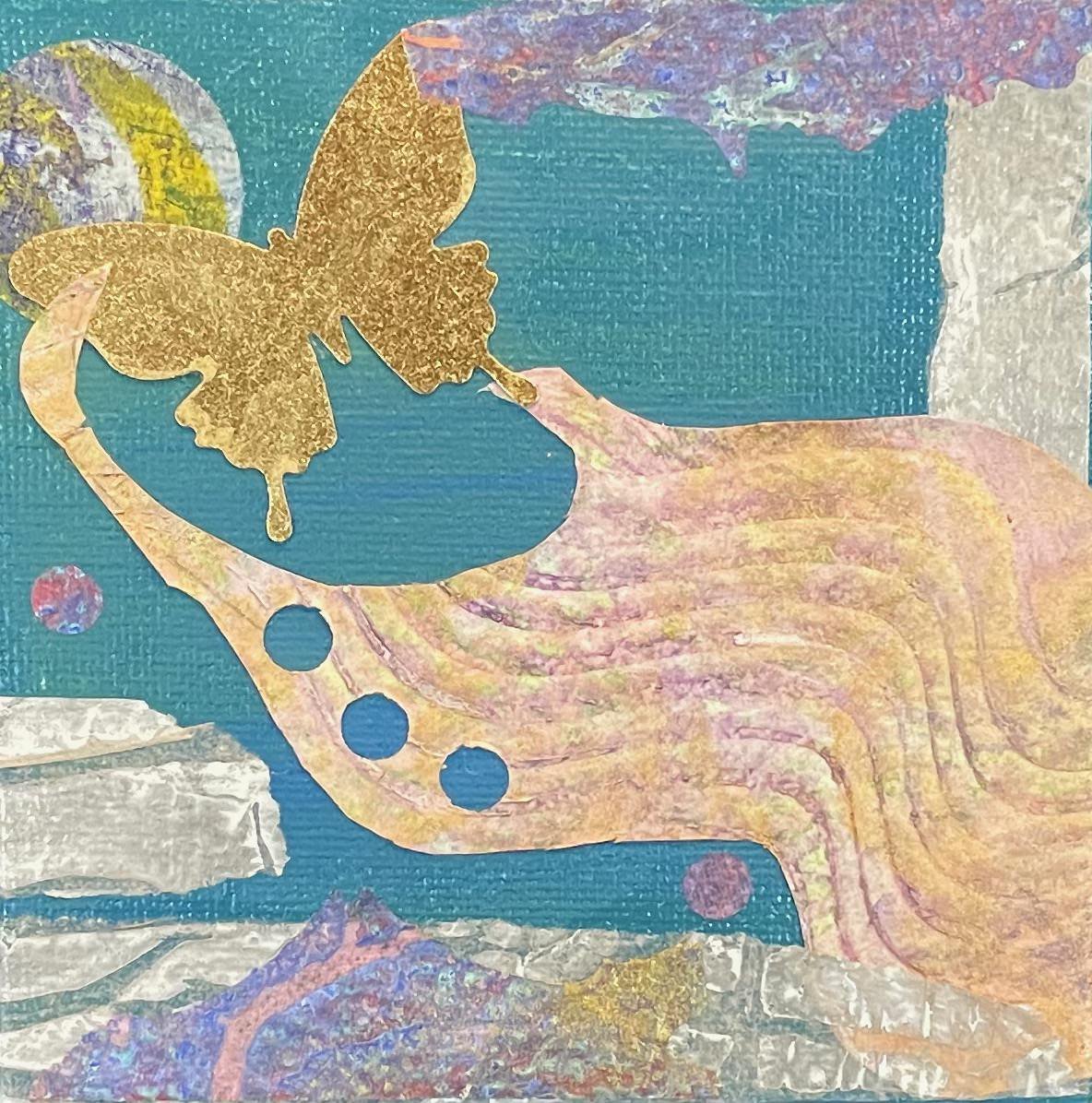 Ocean Waves   4 x 4 in   $50. SOLD