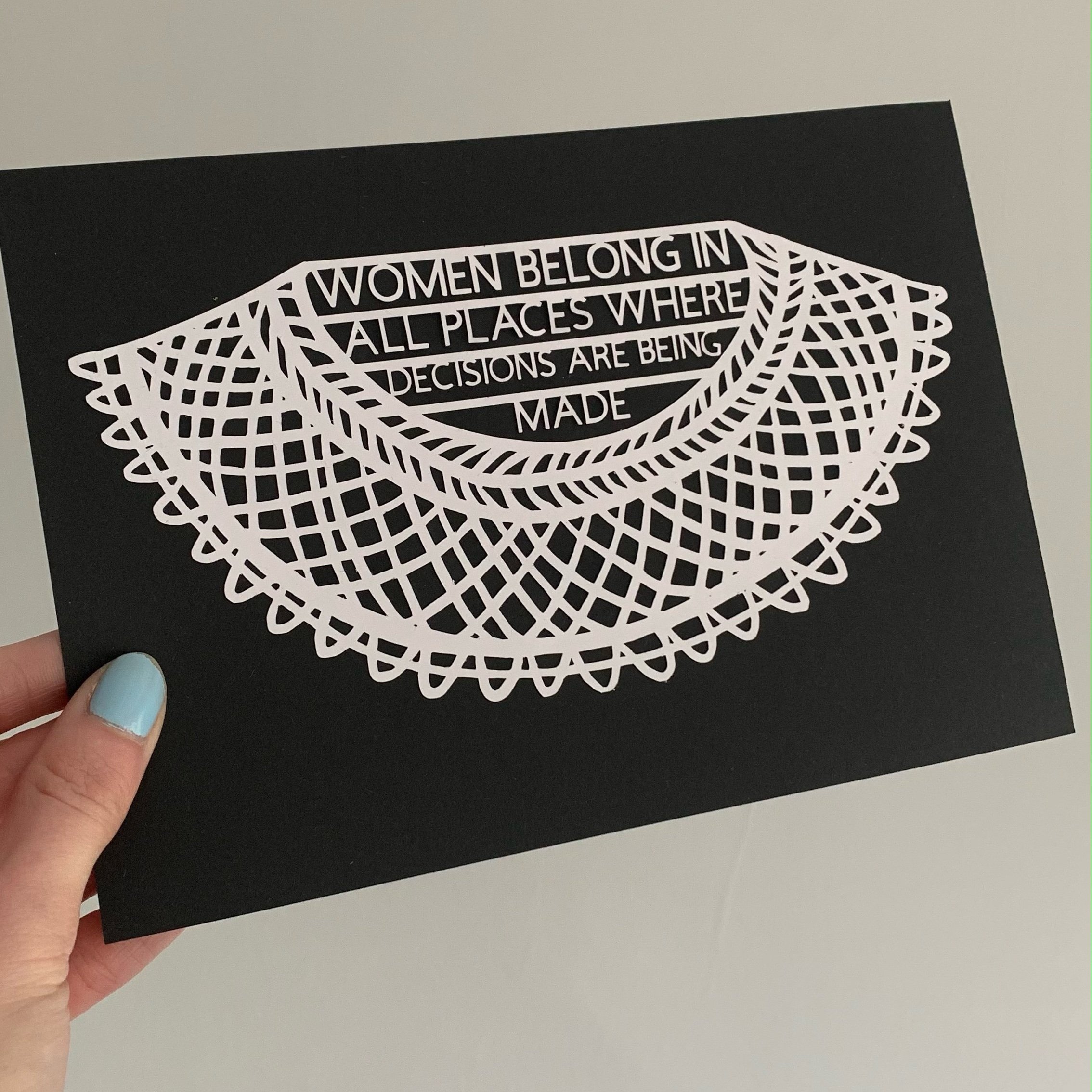 RBG+Ruth+Bader+Ginsburg+feminist+art+nicola+joy+papercut+women+belong+all+places+where+decisions+being+made+5.jpg