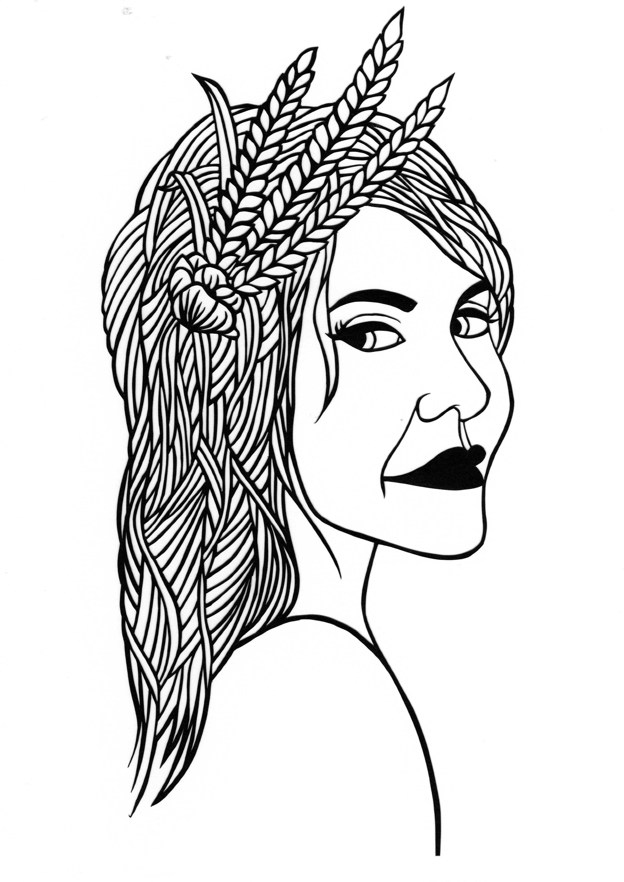 Demeter papercut art Nicola Joy ancient greek goddess 4.jpeg