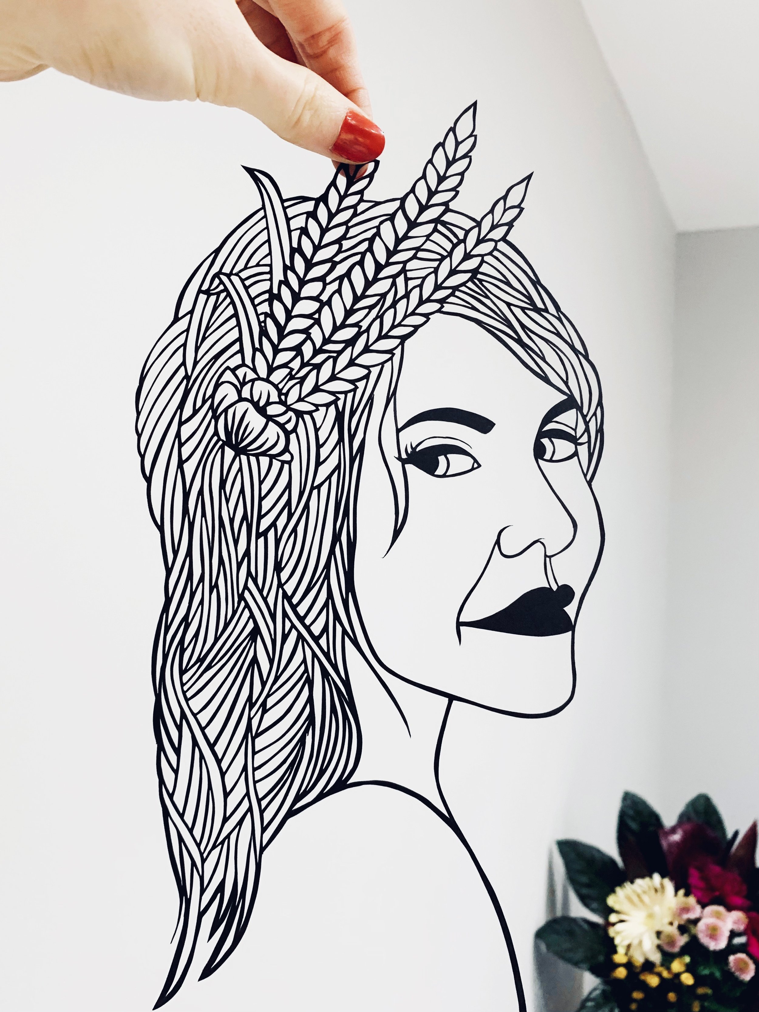 Demeter papercut art Nicola Joy ancient greek goddess 3.jpeg
