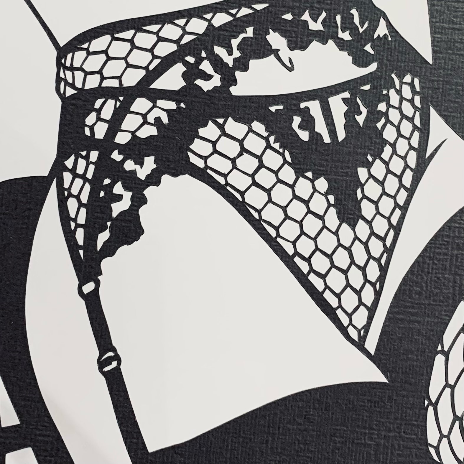 Nicola Joy Papercut Art Folding Chair Lingerie Female Form Portrait 4.jpeg