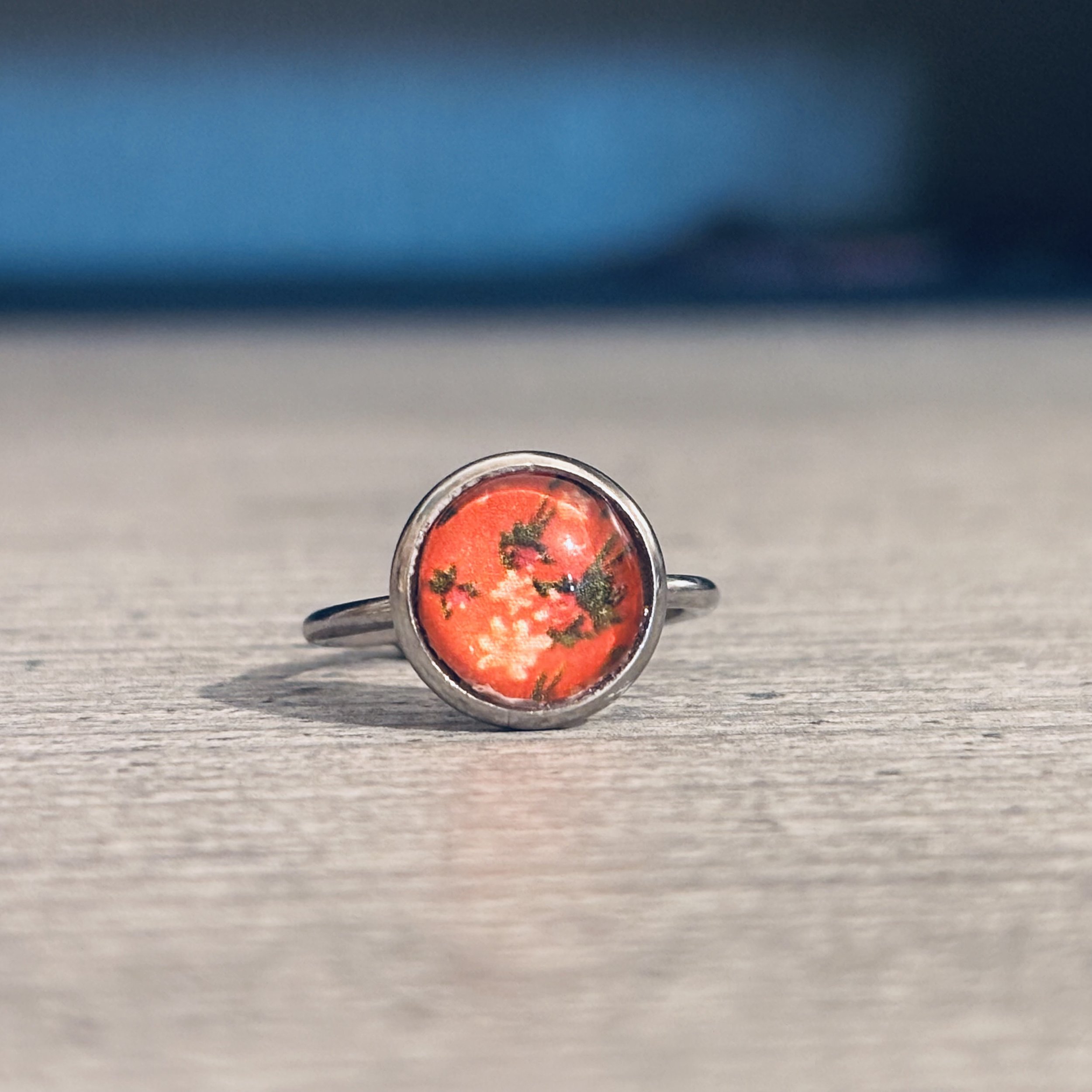 Citrus Floral Fashion Magazine Ring