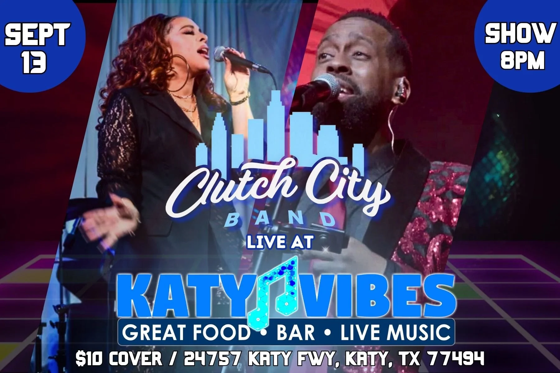 Clutch City Band at Katy Vibes