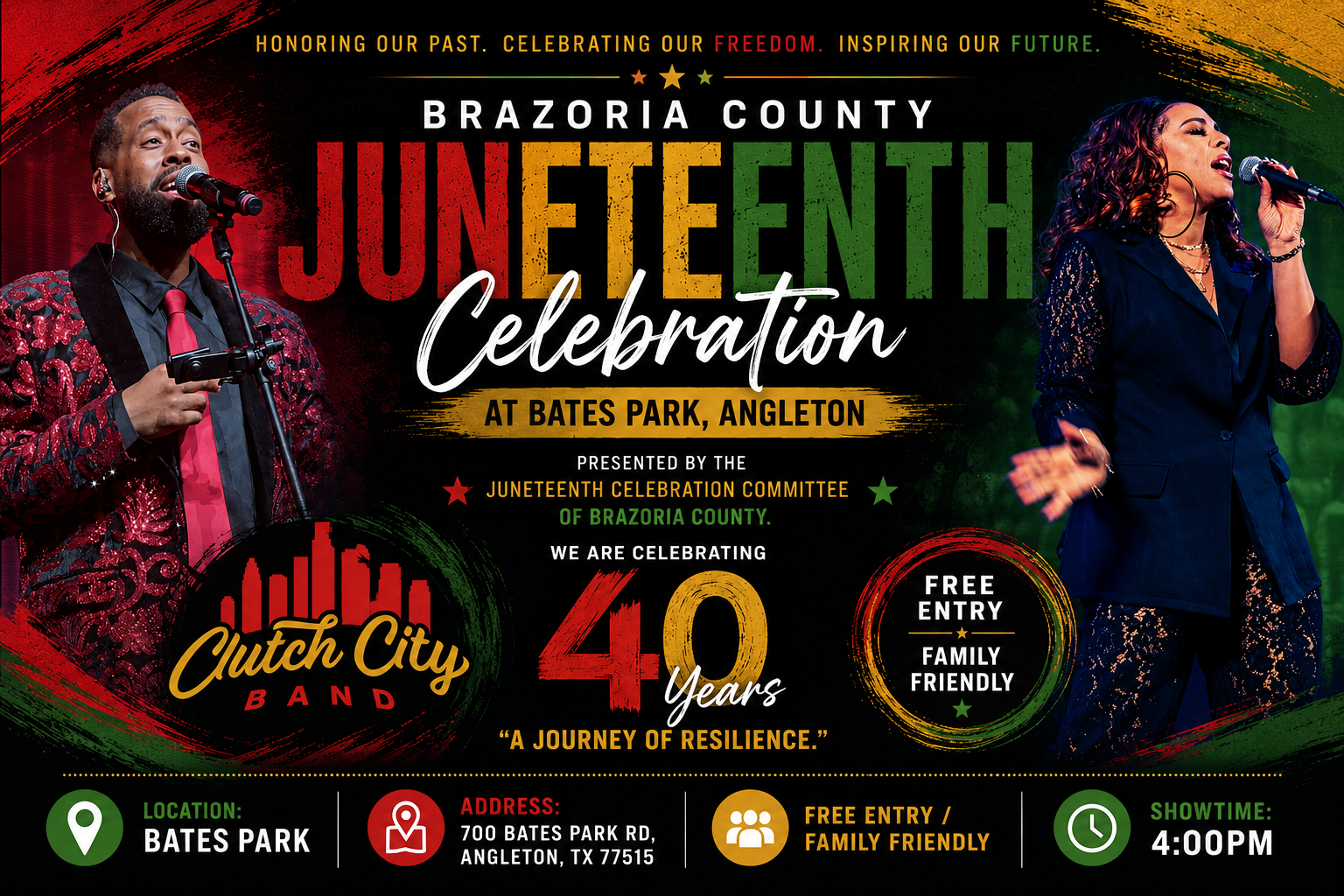 Clutch City Band at Bates Park (Juneteenth Celebration)