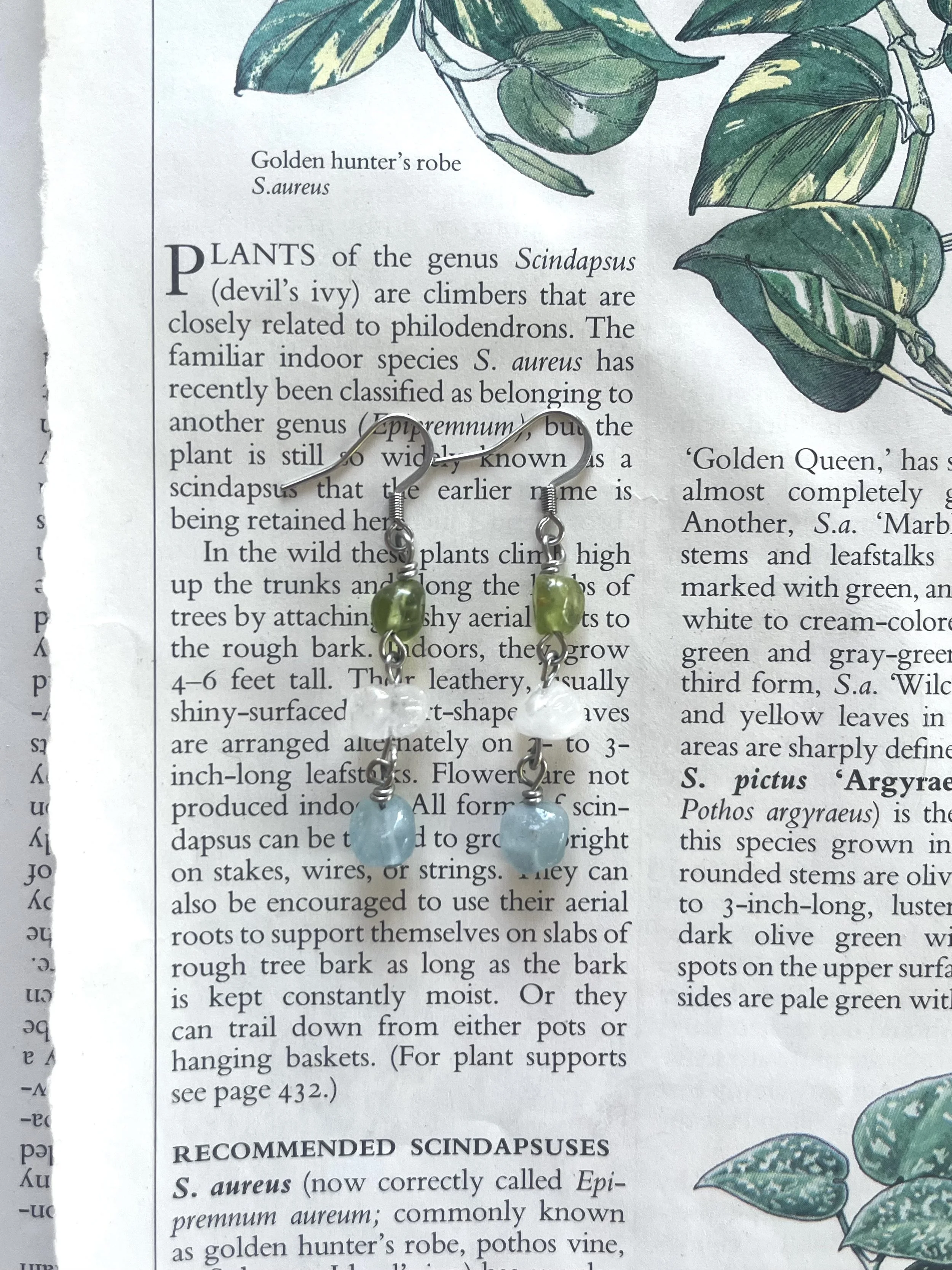 Peridot Aquamarine & Quartz Tears