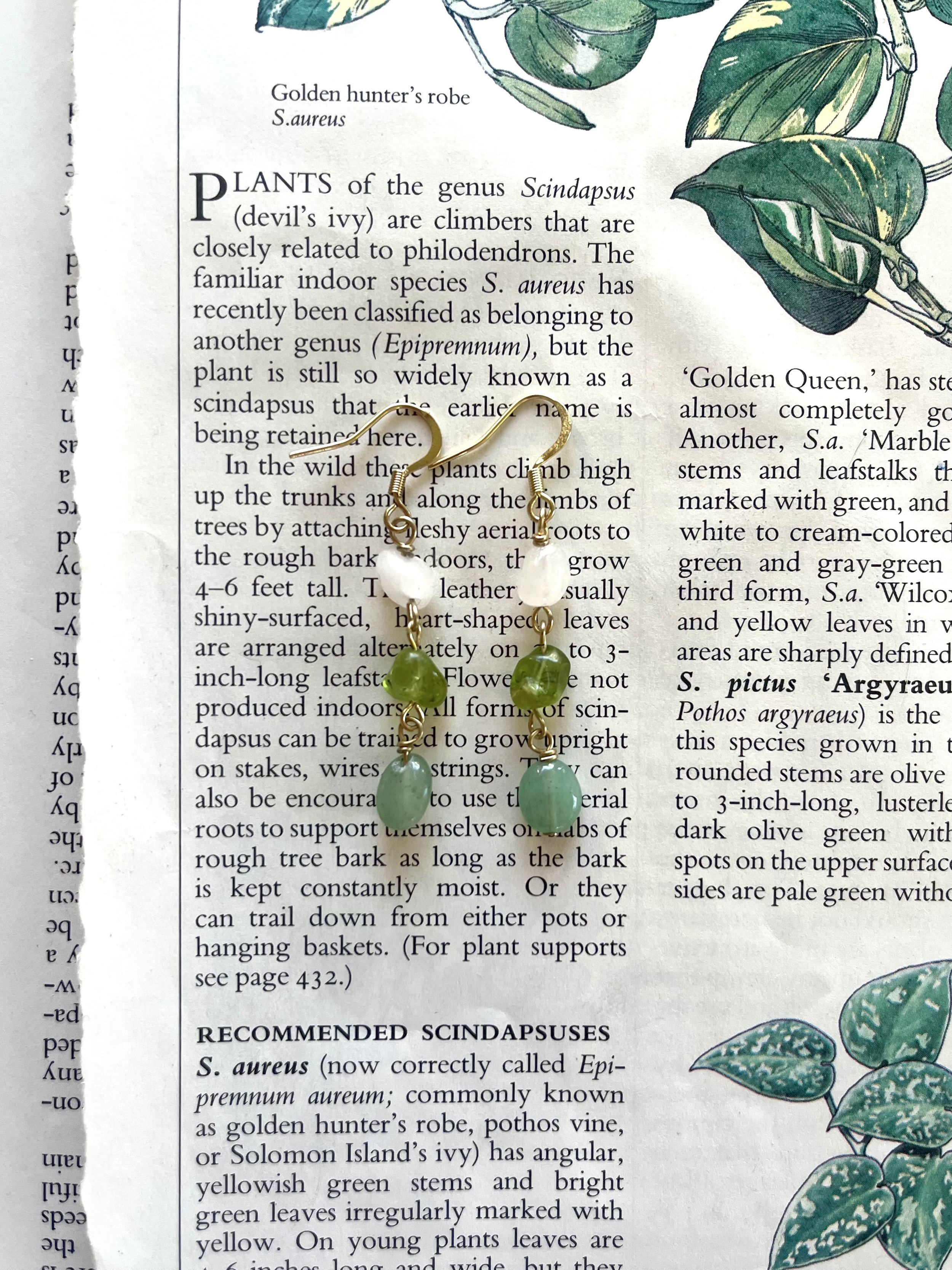 Quartz Peridot & Aventurine Tears