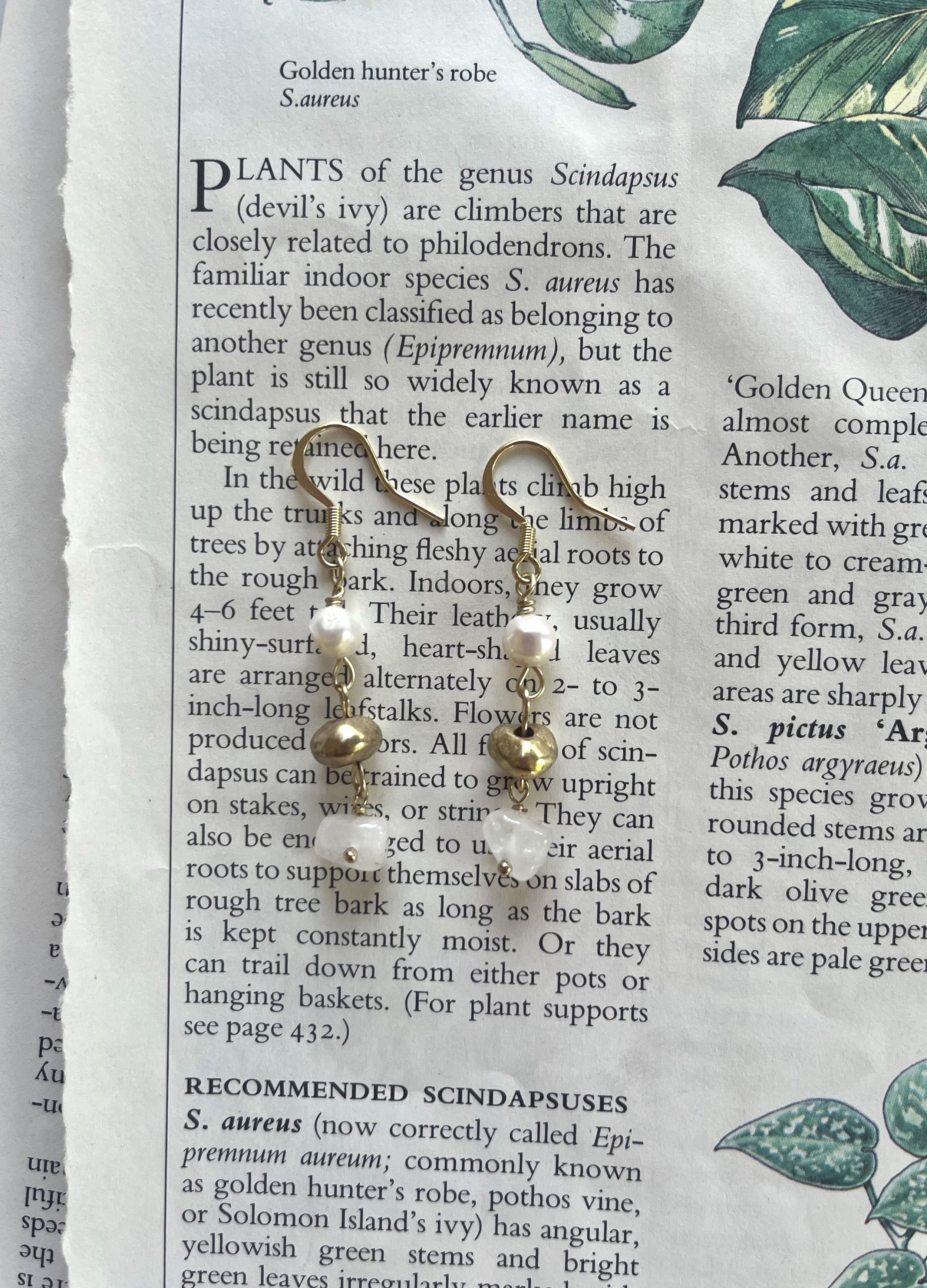 Pearls Quartz & Brass Tears