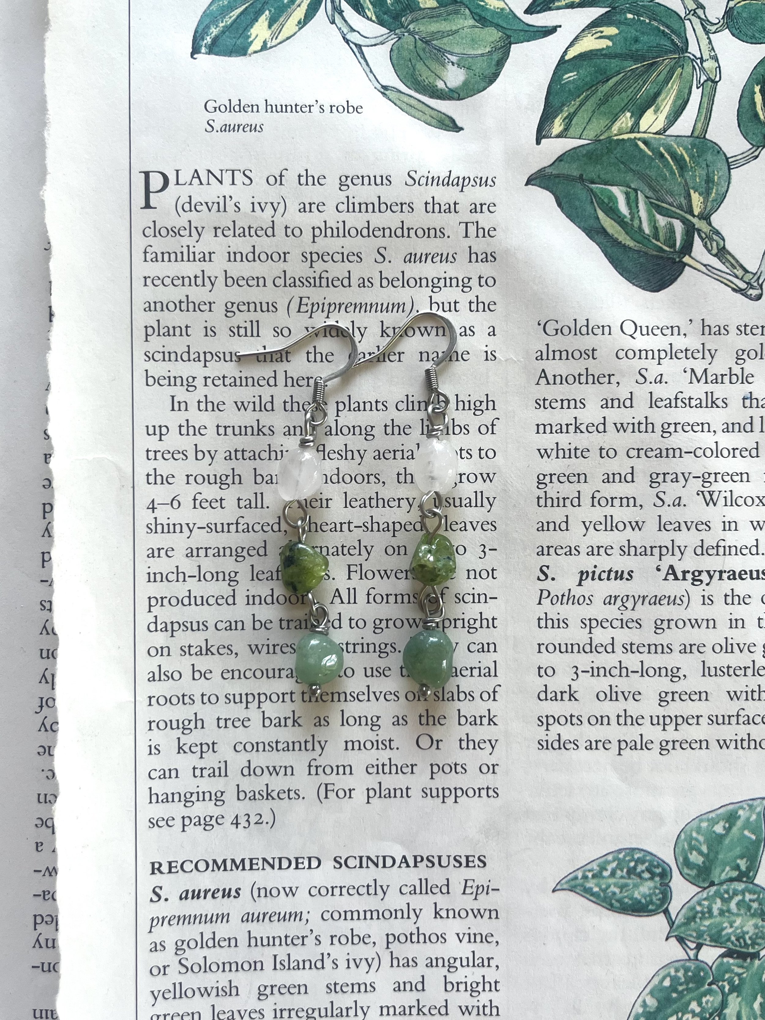 Quartz Peridot & Aventurine Tears