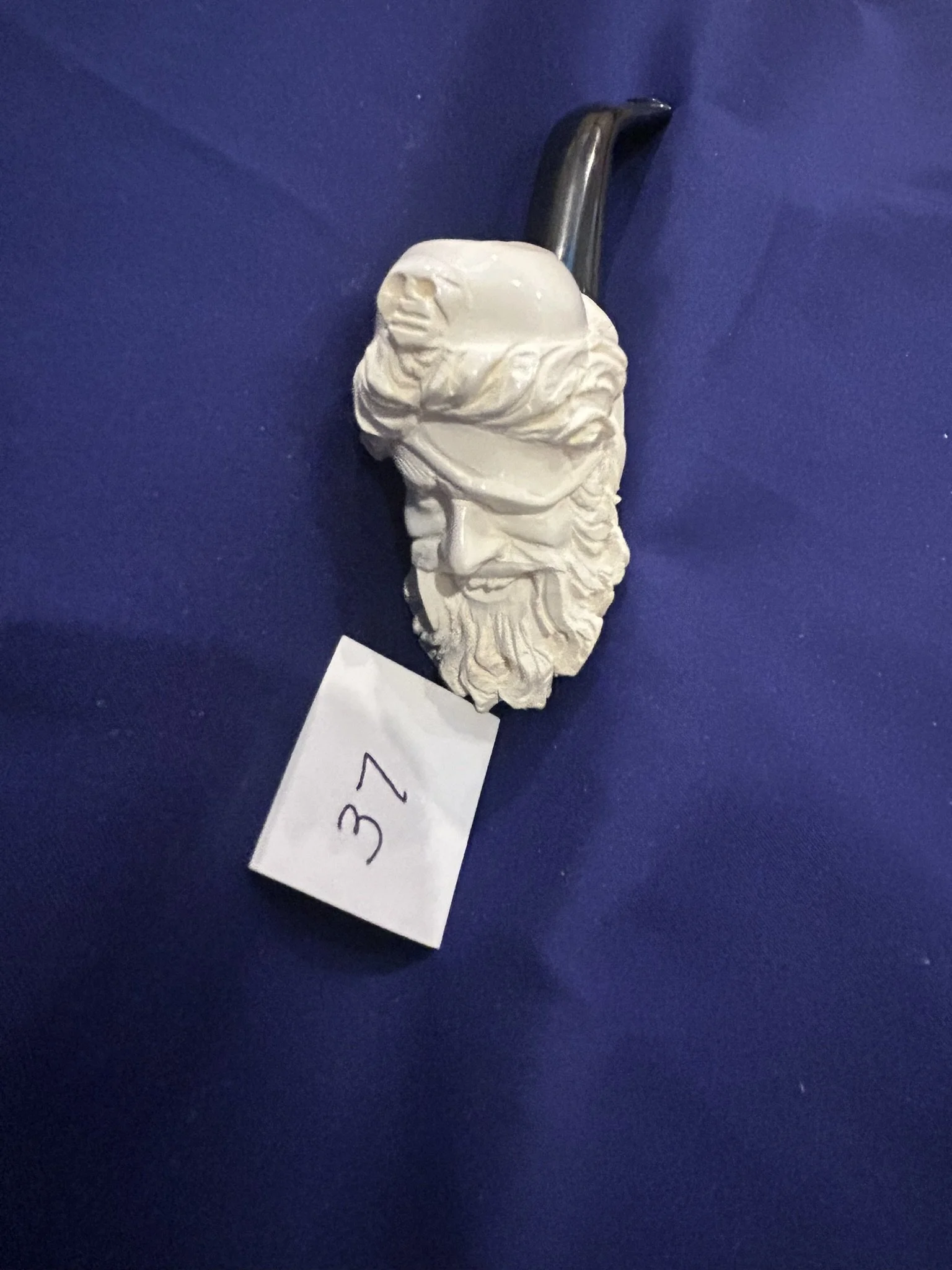 Meerschaum pipe nice Smiling Pirate unused block meerschaum