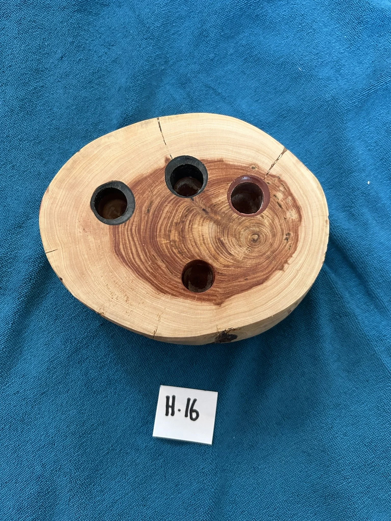 14mm Water pipe glass bowls and holder handmade Juniper and Pipestone and Jet hole inlay