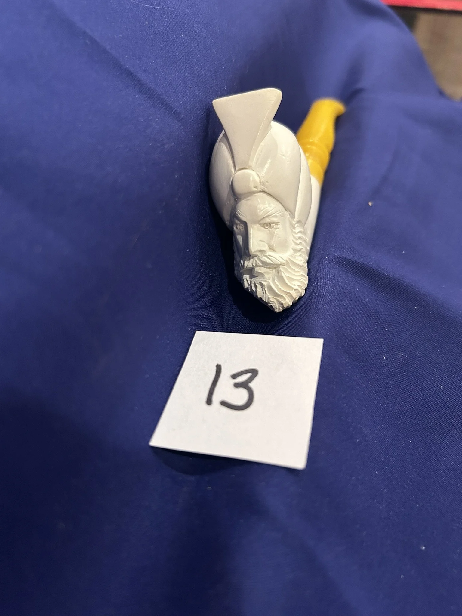 Meerschaum pipe Sultan carved unique stem