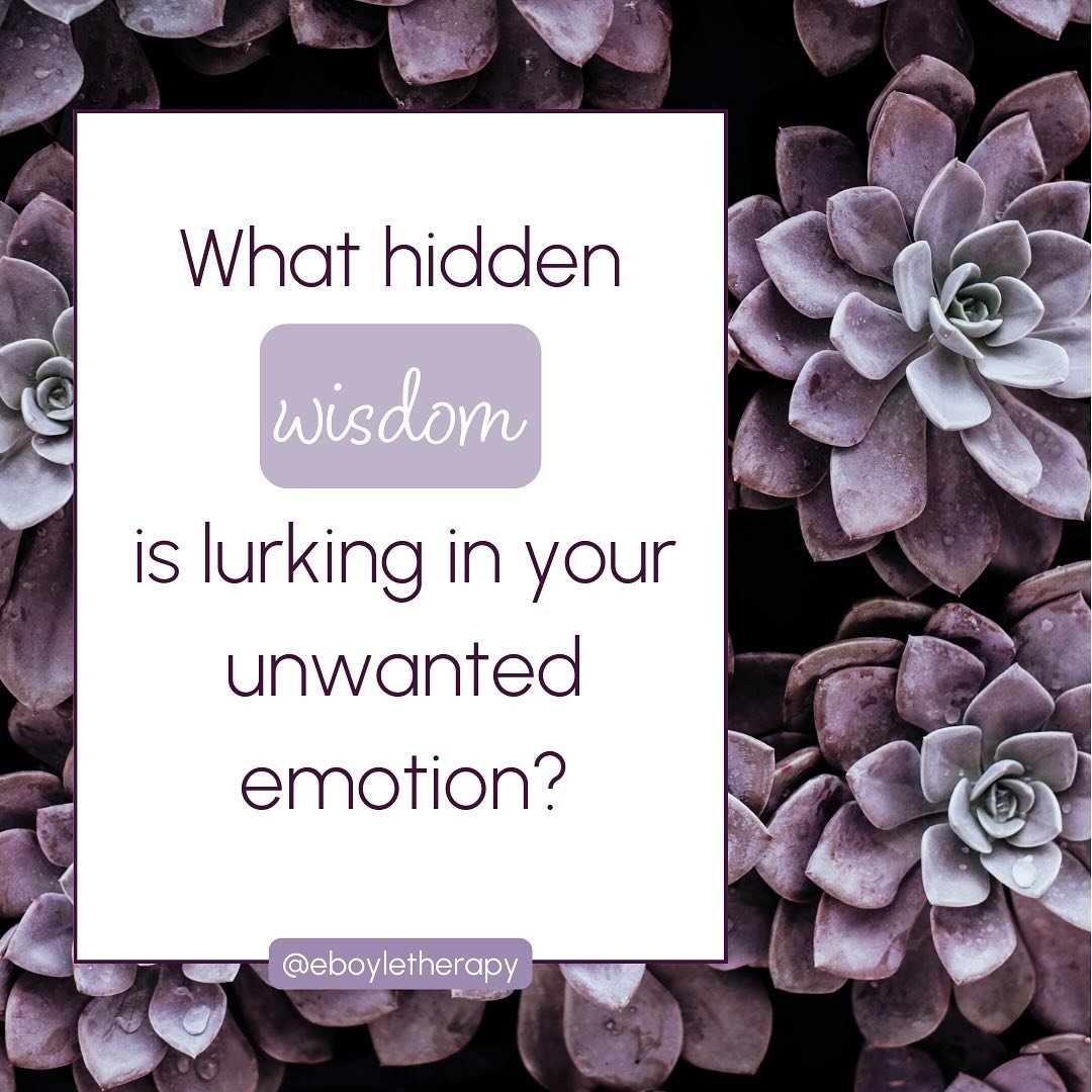 It&rsquo;s so easy to want to push past the unwanted emotions, the stuff that&rsquo;s hard to feel let alone acknowledge. But what if we imagine that the unwanted emotion is trying to tell us something important? What if your body is trying to hand y