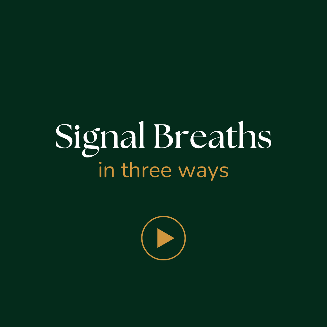 Video: Signal breaths in three ways