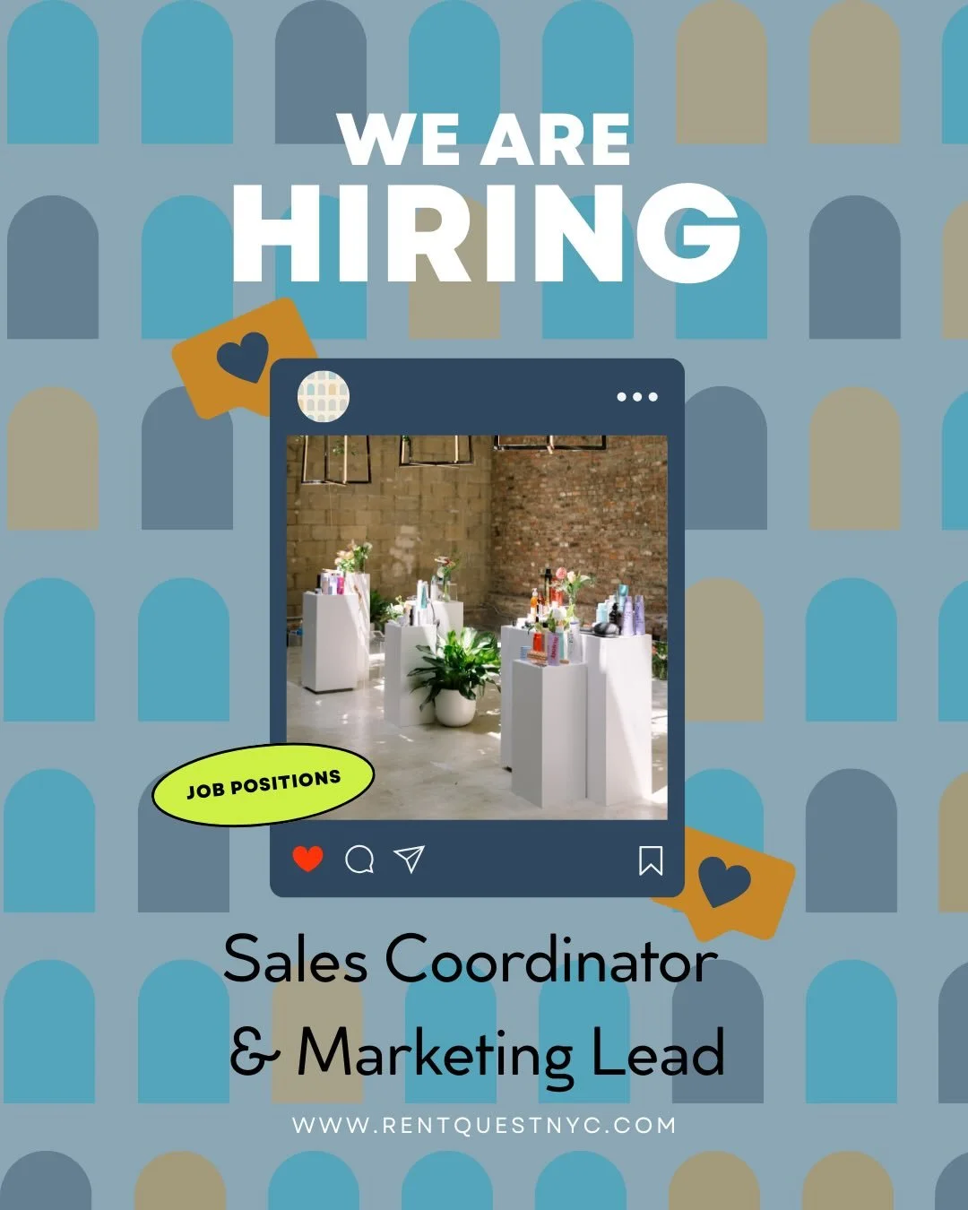 We are hiring! 🛋️🪑🪞🖼️

We are looking for our next Sales Coordinator and a Marketing Lead. For further details, please look on Indeed and submit your resume and cover letter. 

We will only be considering candidates who apply through Indeed, so i