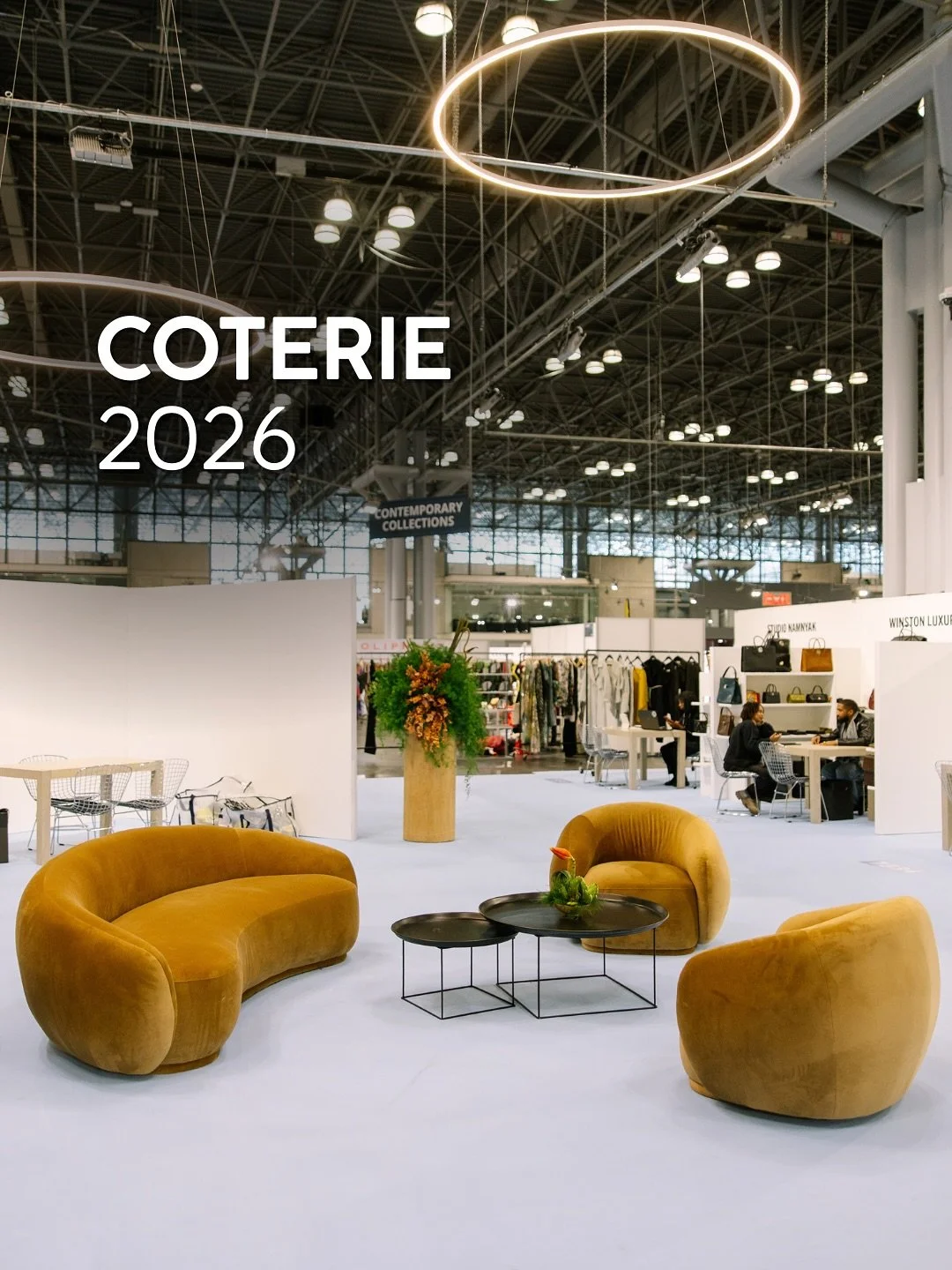 We always love getting to be a part the COTERIE NYC show at the Javits Center 💫

Designing elevated, welcoming lounge spaces for one of our favorite events of the year is always such a highlight.

📸: @taybrauerphoto 

Let us help you make your next